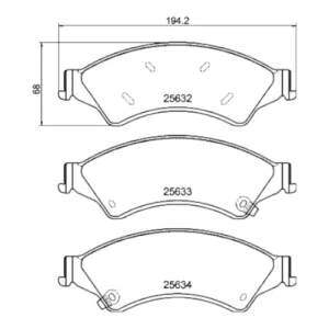 DISC PADS FRONT FORD RANGER T6