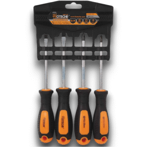 4PCS SCREWDRIVER SET PHILIPS/FLAT